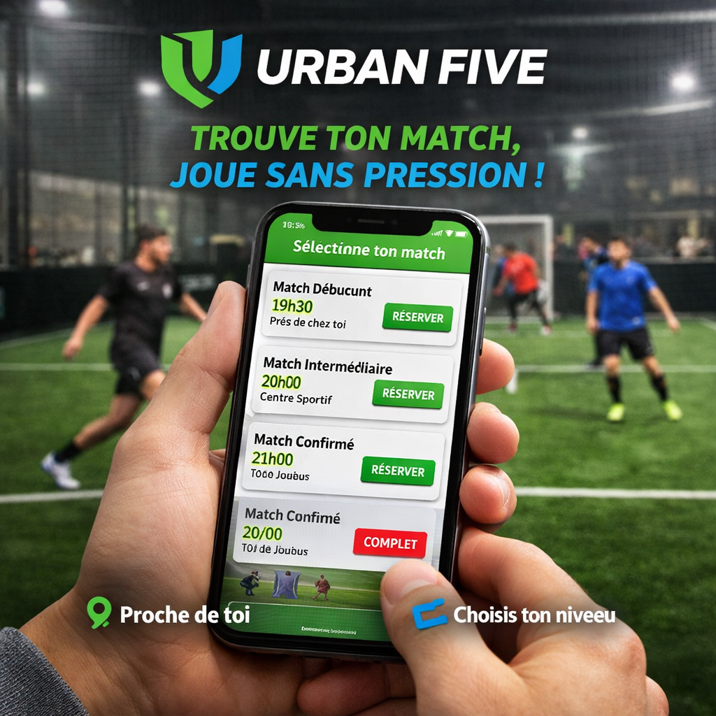 Trouvez votre match de foot rapide